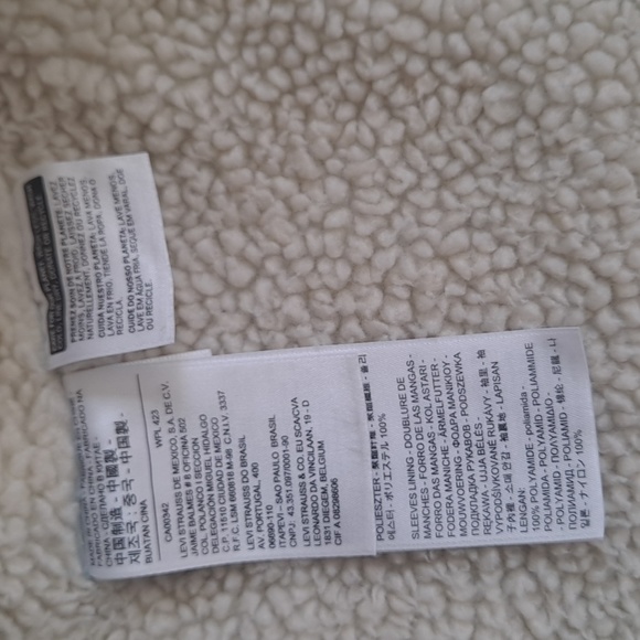 Levis Premium Trucker Sherpa Denim Jacket Medium - Picture 5 of 6